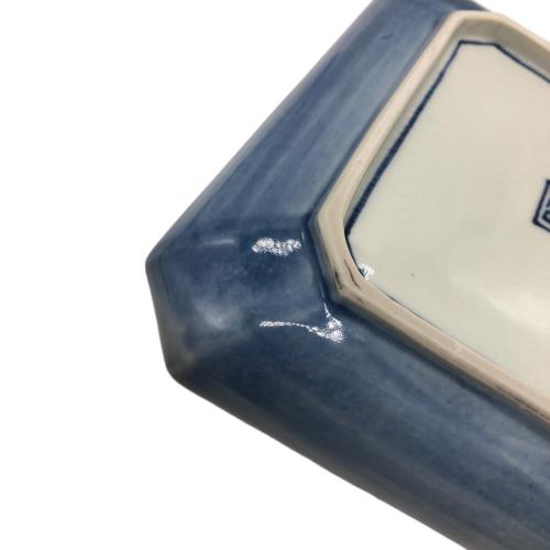 加藤利昌 (カトウトシマサ) 京焼 平安 染付山水之図 角皿 5客揃