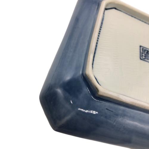 加藤利昌 (カトウトシマサ) 京焼 平安 染付山水之図 角皿 5客揃