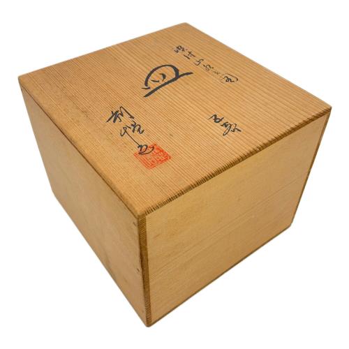 京焼 平安 加藤利昌 (キョウヤキ ヘイアン カトウトシマサ) 染付山水之図 角皿 5客揃 年代物