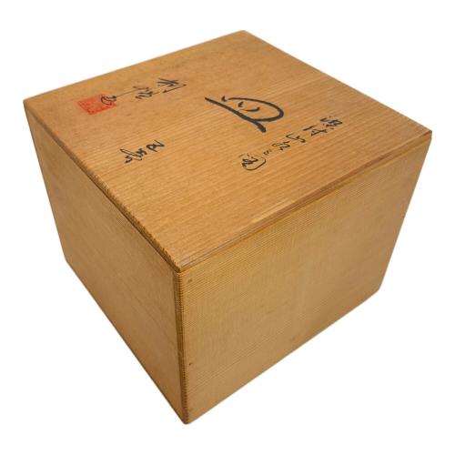 京焼 平安 加藤利昌 (キョウヤキ ヘイアン カトウトシマサ) 染付山水之図 角皿 5客揃 年代物