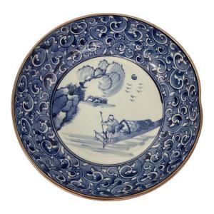 加藤利昌 祥瑞 染付 青華 図 大鉢