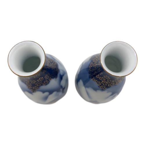 深川製磁 (フカガワセイジ) 牡丹金ミル 酒器揃 徳利2 お猪口5