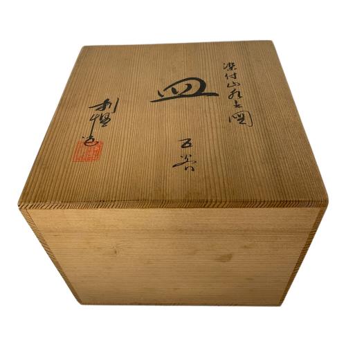 京焼 平安 加藤利昌 (キョウヤキ ヘイアン カトウトシマサ) 染付山水之図 角皿