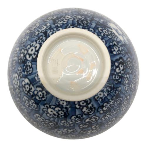 京焼 平安 加藤利昌 (キョウヤキ ヘイアン カトウトシマサ) 染付梅小紋散水 飯茶碗 5客セット