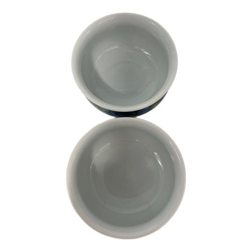源右衛門窯 (ゲンエモンガマ) 染錦緑彩唐草文 茶器