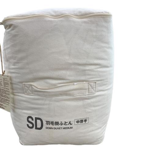 無印良品 (ムジルシリョウヒン) 防ダニ 羽毛掛ふとん・中厚手 セミダブル　１７０×２１０ｃｍ