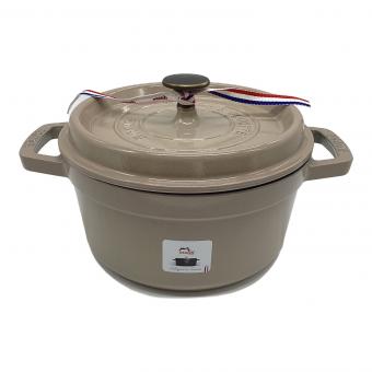 Staub (ストウブ) ピコ・ココット・ラウンド 20cm リネン 40508-291 20cm 2.2L