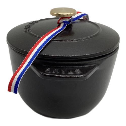 Staub (ストウブ) ラ ココット de GOHAN ブラック S 40509-653 12cm 