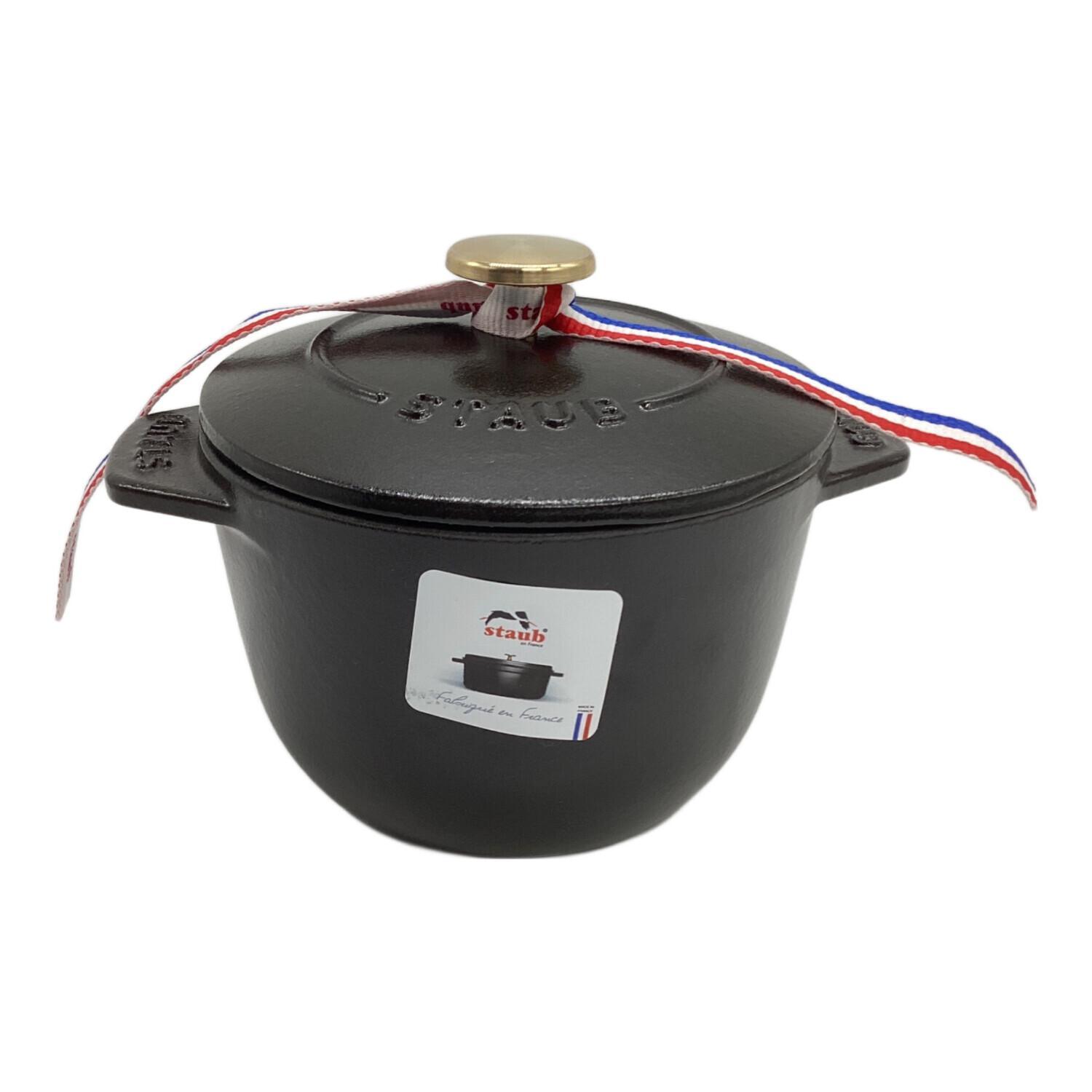 Staub (ストウブ) ラ ココット de GOHAN ブラック S 40509-653 12cm