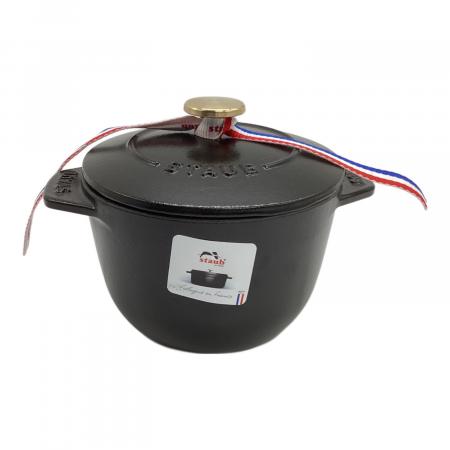 staub ストウブ ラ•ココット de GOHAN S 12cm　ブラック ストウブ ラ ココット デ ゴハン S 12cm ブラック / staub | 食器と