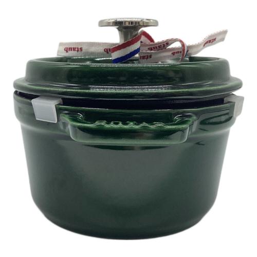 Staub (ストウブ) ピコ ココット ラウンド バジルグリーン 14cm 40509