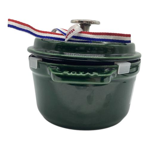 Staub (ストウブ) ピコ ココット ラウンド バジルグリーン 14cm 40509