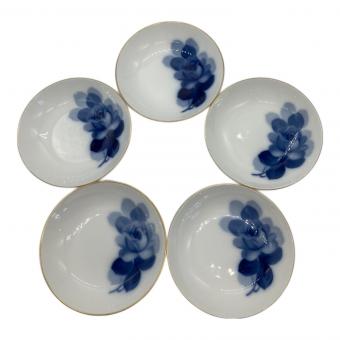 大倉陶園 (オオクラトウエン) 14cmフルーツ皿 ブルーローズ(8211) 5Pセット