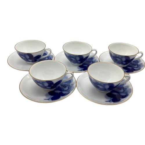 大倉陶園 (オオクラトウエン) ティーカップ&ソーサー ブルーローズ(8211) 5客セット