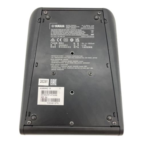 YAMAHA (ヤマハ) 6チャンネルライブストリーミングミキサー ブラック AG06MK2 2023年製