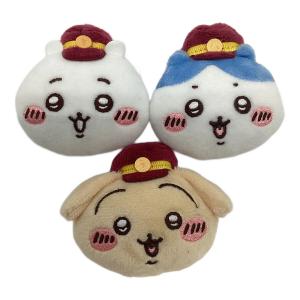 キャラクターグッズ ３体セット ちいかわ 阪急電車なおかおぬいぐるみバッチ
