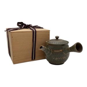 常滑焼 (トコナメヤキ) 急須 小西友仙作 練上横手急須