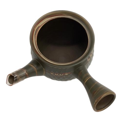 常滑焼 (トコナメヤキ) 急須 小西友仙作 練上横手急須