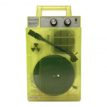 Columbia (コロンビア) 昭和レトロ ポータブルレコードプレーヤー 限定カラー スケルトングリーン 保証なし GP-3V 通電確認のみ -