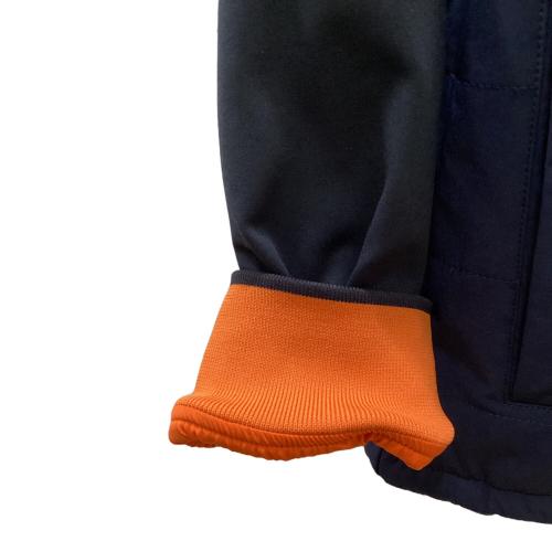 Psycho Bunny (サイコ バニー) ゴルフウェア(トップス) メンズ SIZE XL ネイビー×オレンジ [GOLF]ストレッチタフタ リバーシブルブルゾン GF472