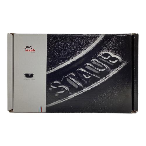 Staub (ストウブ) 14㎝両手鍋 ピコ・ココットラウンド　ブラック