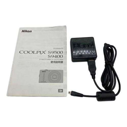 Nikon COOLPIX S9500 COOLPIX S9500 1891万画素(総画素) 1811万画素(有効画素) 1/2.3型CMOS (裏面照射型) 専用電池 SDカード SDHCカード SDXCカード 1～1/1500 秒 ■