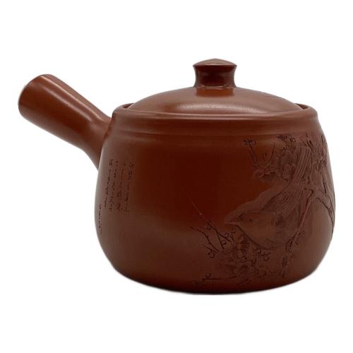 常滑焼 沢田昭邨 漢詩古松鶯 急須