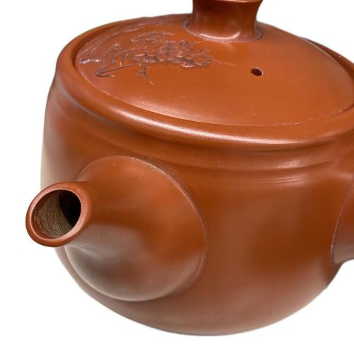 常滑焼 沢田昭邨 漢詩古松鶯 急須