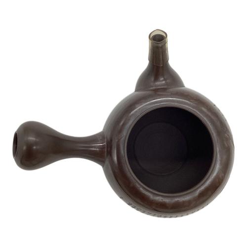 常滑焼 沢田昭邨 作 銀杏漢詩彫急須