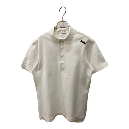 PEARLY GATES (パーリーゲイツ) PGG 半袖ポロシャツ ゴルフウェア(トップス) メンズ SIZE M ホワイト