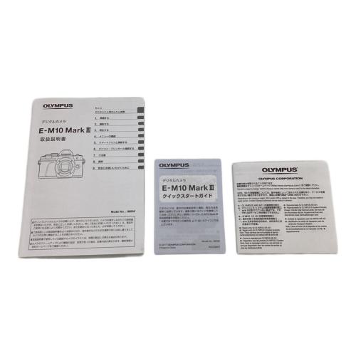 OLYMPUS (オリンパス) デジタル一眼レフカメラ 液晶ワレ有 OM-D E-M10 Mark III IM006 1720万画素 専用電池 BHYA05539