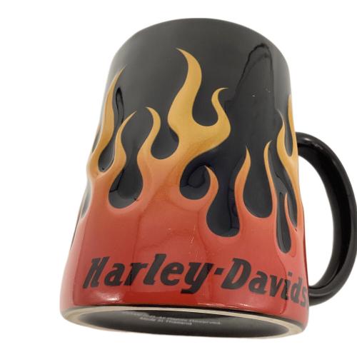 HARLEY-DAVIDSON (ハーレーダビッドソン) 00's ファイヤーパターンマグカップ 2002 キズ有