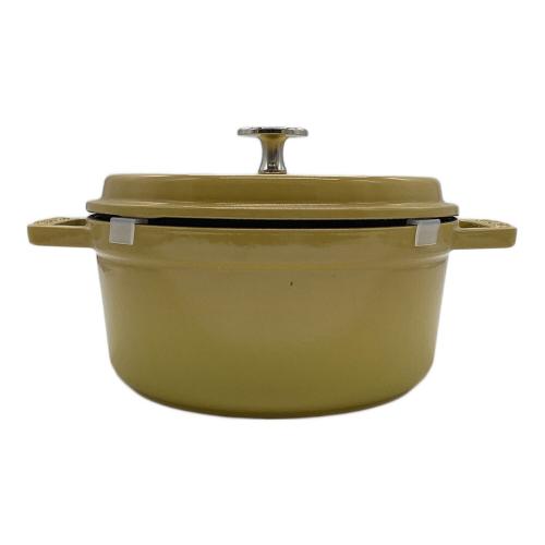 Staub (ストウブ) ピコ・ココット ラウンド シトロン 1029367 18cm イエロー シトロン 未使用品 1029367