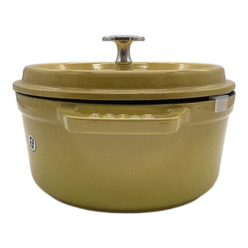 Staub (ストウブ) ピコ・ココット ラウンド シトロン 1029367 18cm イエロー シトロン 未使用品 1029367
