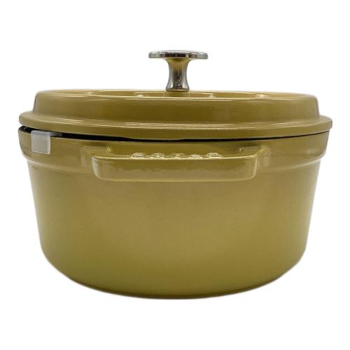 Staub (ストウブ) ピコ・ココット ラウンド シトロン 1029367 18cm イエロー シトロン 未使用品 1029367