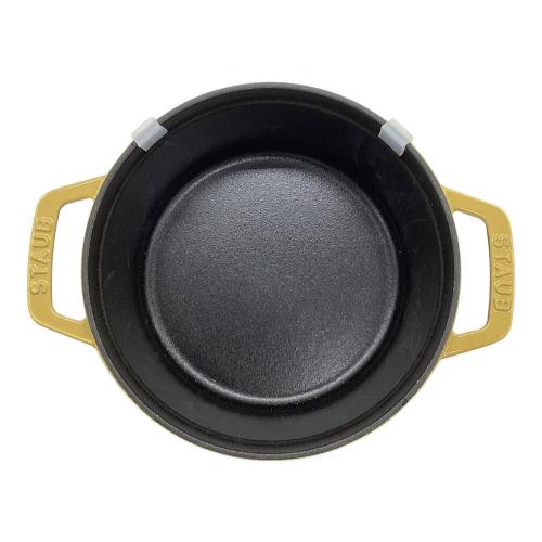 Staub (ストウブ) ピコ・ココット ラウンド シトロン 1029367 18cm イエロー シトロン 未使用品 1029367