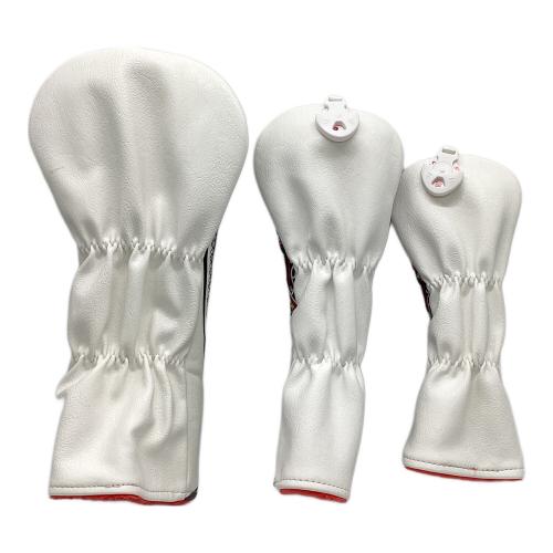 BAIRBRE ヘッドカバー3点セット ホワイト ポーカーダイヤモンドキング