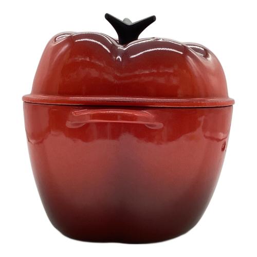 LE CREUSET (ルクルーゼ) パプリカ型 21cmココット 廃盤品 フランス製 チェリーレッド