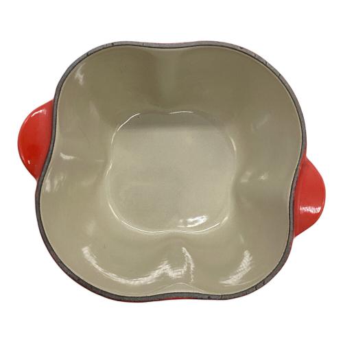 LE CREUSET (ルクルーゼ) パプリカ型 21cmココット 廃盤品 フランス製 チェリーレッド