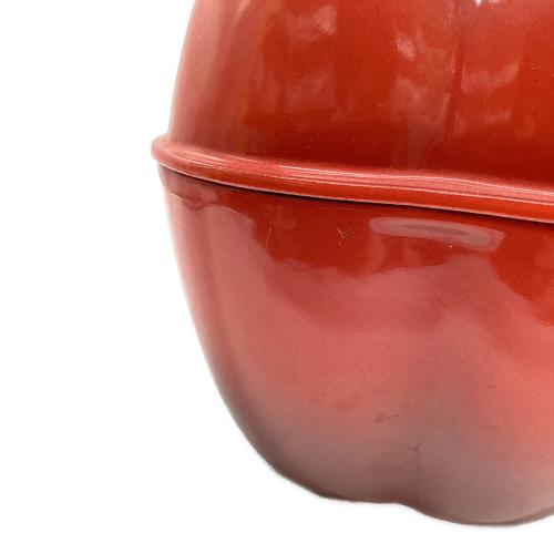 LE CREUSET (ルクルーゼ) パプリカ型 21cmココット 廃盤品 フランス製 チェリーレッド
