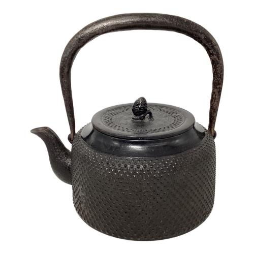 南部鉄器 斎峰 万代屋型 アラレ鉄瓶