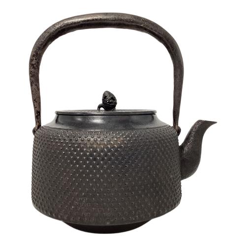 南部鉄器 斎峰 万代屋型 アラレ鉄瓶