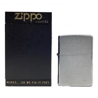 ZIPPO 当時物 ケース付 フリント欠品  ブラッシュ・クローム 1980年