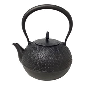 南部鉄器 (ナンブテッキ) 南部鉄瓶 梔子あられ文様 1.2L IH・ガス火両対応 1.2L 梔子シリーズ・arare