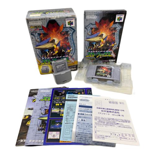スターフォックス64(振動パック付き) Nintendo64用ソフト -