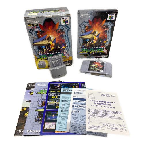 スターフォックス64(振動パック付き) Nintendo64用ソフト -