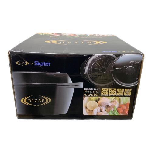 RIZAP×SKATER ヘルシー万能鍋 レシピ付き IHガス火対応 未使用品