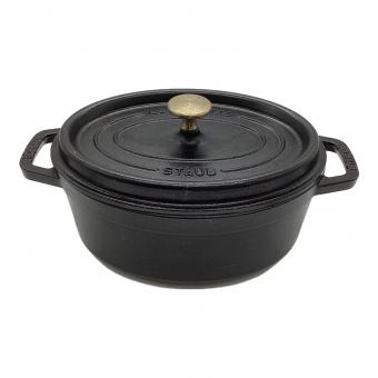 Staub (ストウブ) 23㎝両手鍋  ピコ・ココット オーバル ブラック