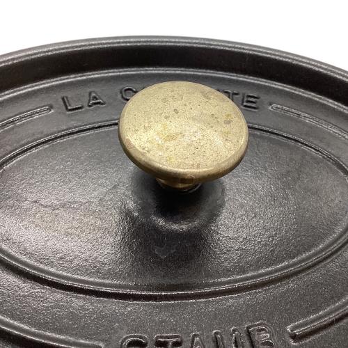Staub (ストウブ) 23㎝両手鍋  ピコ・ココット オーバル ブラック