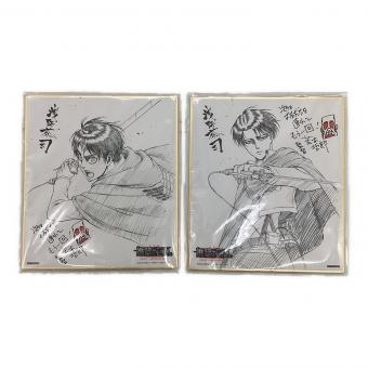 進撃の巨人 (シンゲキノキョジン) 映画特典色紙 エレン＆リヴァイ
